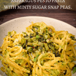 Asparagus Pesto Pasta with Minty Sugar Snap Peas Pinterest Pin