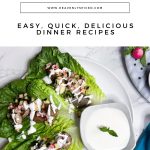 Lamb Kofta Wraps with Cucumber Radish Salad Pinterest Pin.