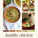 Chicken manchow soup recipe pinterest pin.
