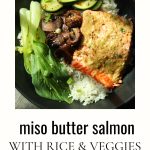 Miso Butter Salmon Pinterest Pin.