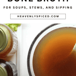 A bowl of homemade bone broth for soups, stews, and sipping.